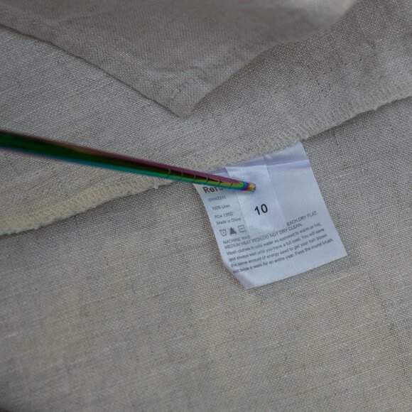 Reformation Mini Skirt Sz 10 W29 Linen Ecru Slit Hem Boho Festival Summer Chic - Picture 6 of 6